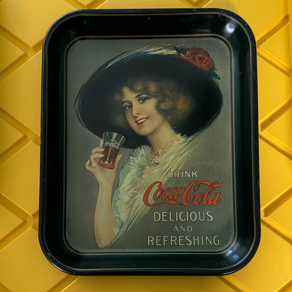 Coca-Cola Retro Black and Red Tray